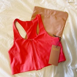 Girlfriend Collective Paloma bra Poppy NWT Med